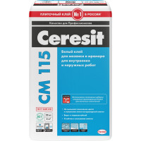 Клей для мрамора и мозаики Ceresit CM115 белый, 25 кг