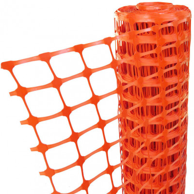 Сетка-ограждения аварийная пластиковая, оранжевая